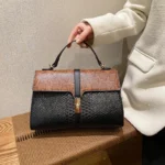 Snakeskin satchel leather designer bag - Image 10