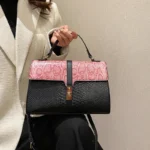 Snakeskin satchel leather designer bag - Image 11