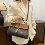 Snakeskin satchel leather designer bag - Image 15