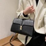 Snakeskin satchel leather designer bag - Image 3