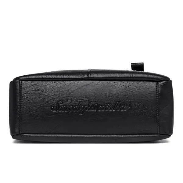 Soft leather large capacity shoulder bag - Image 7