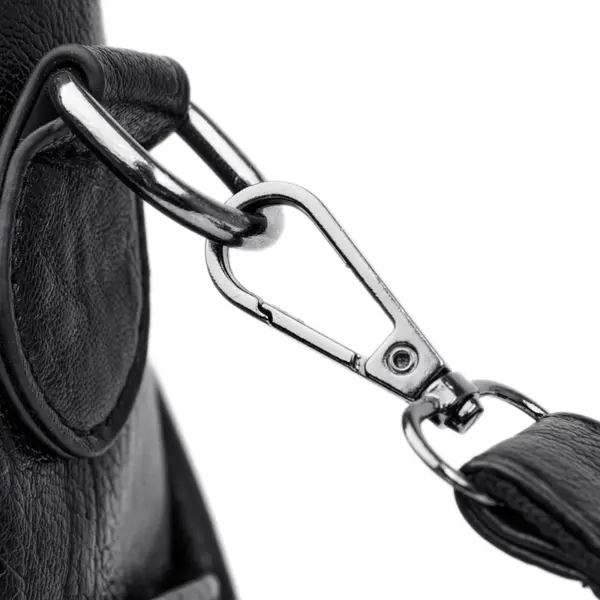 Soft leather large capacity shoulder bag - Image 11