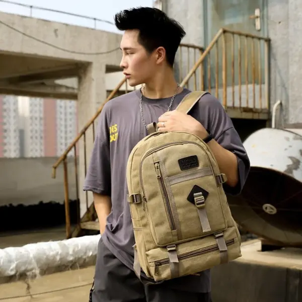Vintage multi-functional canvas backpack - Image 13