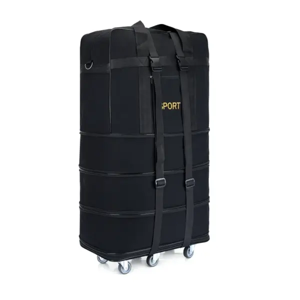 Airline check-in baggage bag handheld large capacity folding bag with universal wheel travel abroad lightweight luggage bag - Image 9