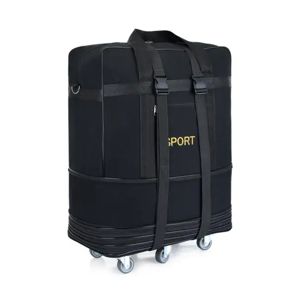 Airline check-in baggage bag handheld large capacity folding bag with universal wheel travel abroad lightweight luggage bag - Image 10