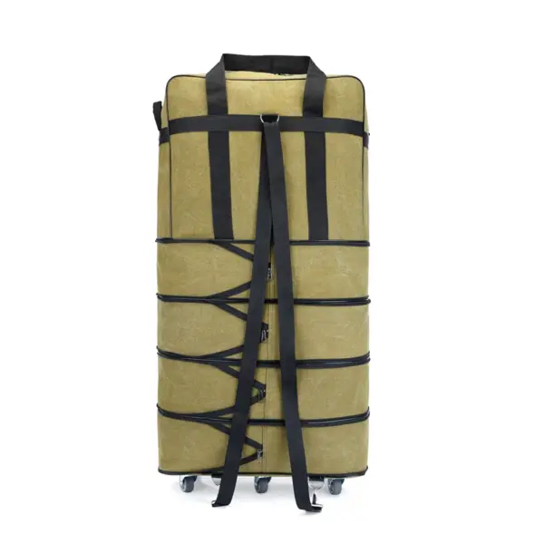 Airline check-in baggage bag handheld large capacity folding bag with universal wheel travel abroad lightweight luggage bag - Image 11