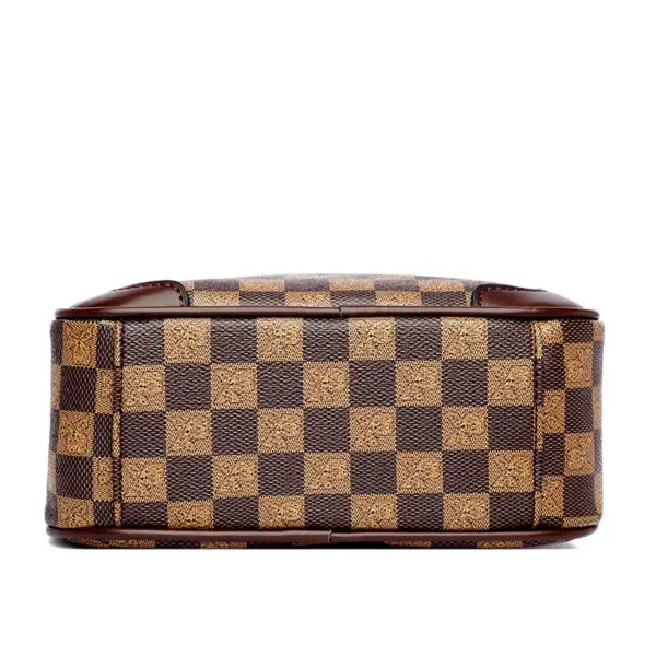 Checkered pattern round designer bag - Image 15