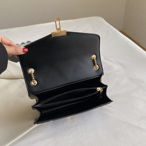 Colorblock snakeskin embossed designer chain bag - Image 15