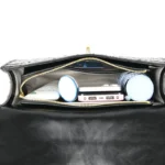 Crocodile embossed designer shoulder bag - Image 16