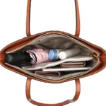 Crocodile embossed large capacity women tote bag - Image 16
