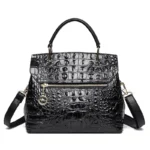 Crocodile pattern elegant tote bag - Image 3