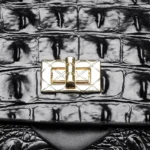 Crocodile pattern elegant tote bag - Image 7