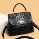 Crocodile pattern elegant tote bag - Image 10
