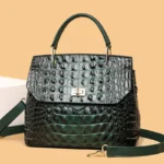 Crocodile pattern elegant tote bag - Image 12