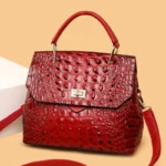 Crocodile pattern elegant tote bag - Image 13