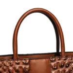 Crocodile pattern vintage elegant tote bag - Image 5