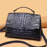 Crocodile pattern vintage women tote bag - Image 15