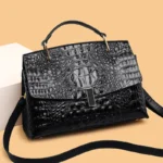 Crocodile pattern vintage women tote bag - Image 16