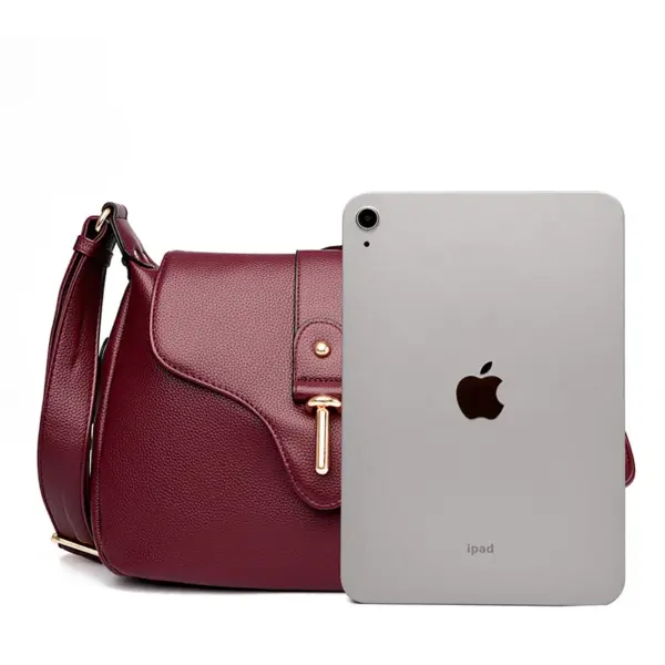 Elegant all match leather shoulder bag - Image 2