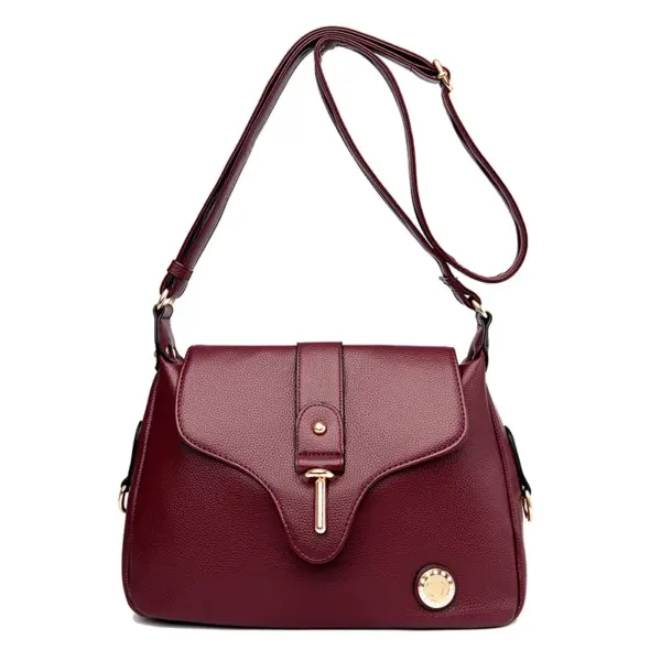Elegant all match leather shoulder bag - Image 8