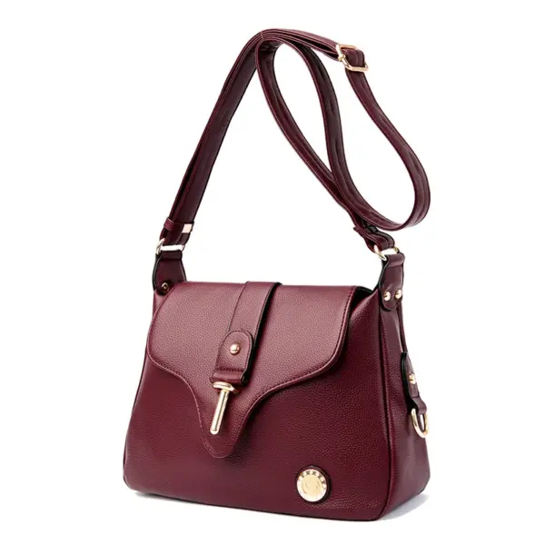 Elegant all match leather shoulder bag - Image 9