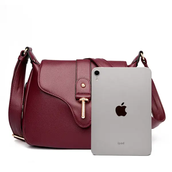 Elegant all match leather shoulder bag - Image 3