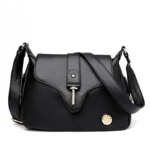 Elegant all match leather shoulder bag