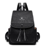 High quality wrinkled leather backpack