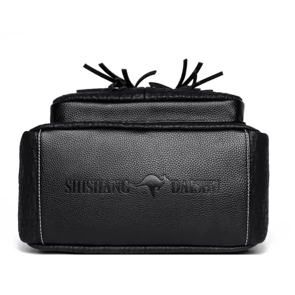 High quality wrinkled leather backpack - Image 9