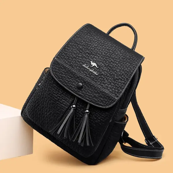 High quality wrinkled leather backpack - Image 11