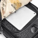 High quality wrinkled leather backpack - Image 14