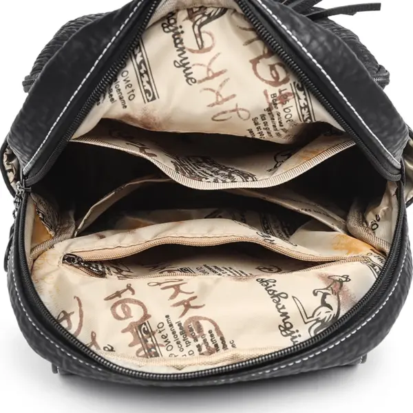 High quality wrinkled leather backpack - Image 15