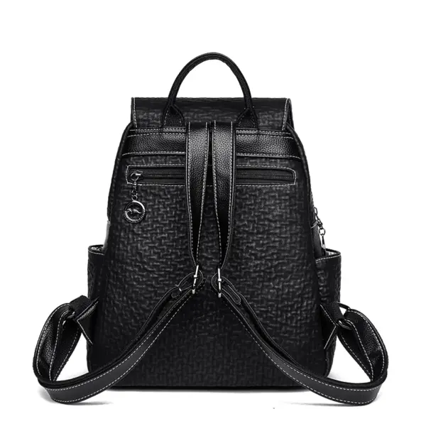 High quality wrinkled leather backpack - Image 3