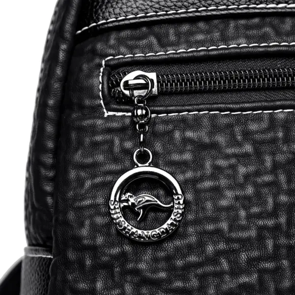 High quality wrinkled leather backpack - Image 5