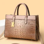 Large capacity crocodile pattern women tote bag - Image 2
