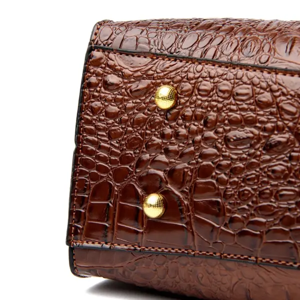 Large capacity crocodile pattern women tote bag - Image 13