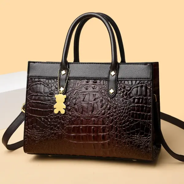 Large capacity crocodile pattern women tote bag - Image 3