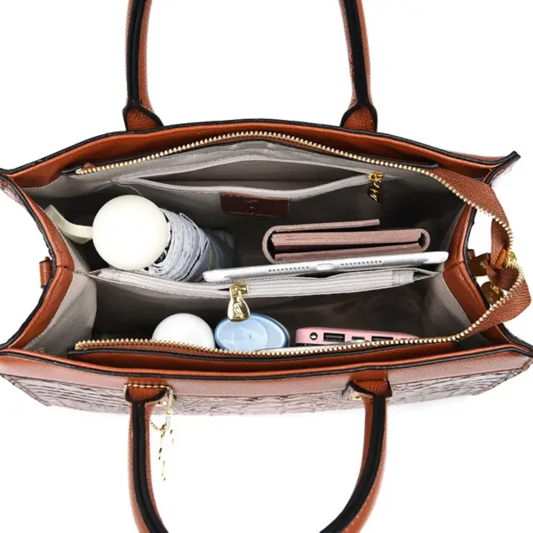 Large capacity crocodile pattern women tote bag - Image 16