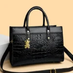 Large capacity crocodile pattern women tote bag - Image 6
