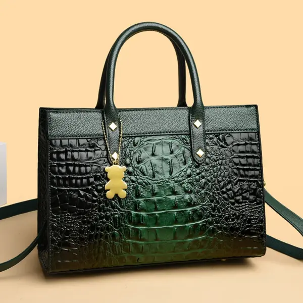 Large capacity crocodile pattern women tote bag - Image 7