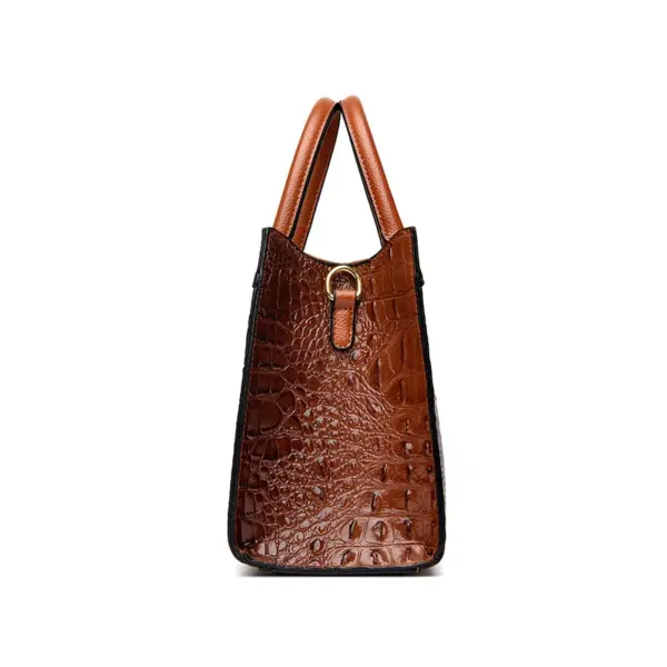 Large capacity crocodile pattern women tote bag - Image 8