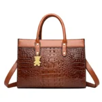 Large capacity crocodile pattern women tote bag