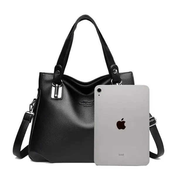 Soft leather women luxury tote bag - Image 4