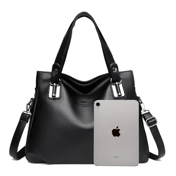 Soft leather women luxury tote bag - Image 5