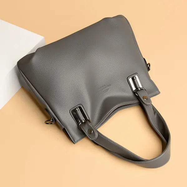 Soft leather women luxury tote bag - Image 12