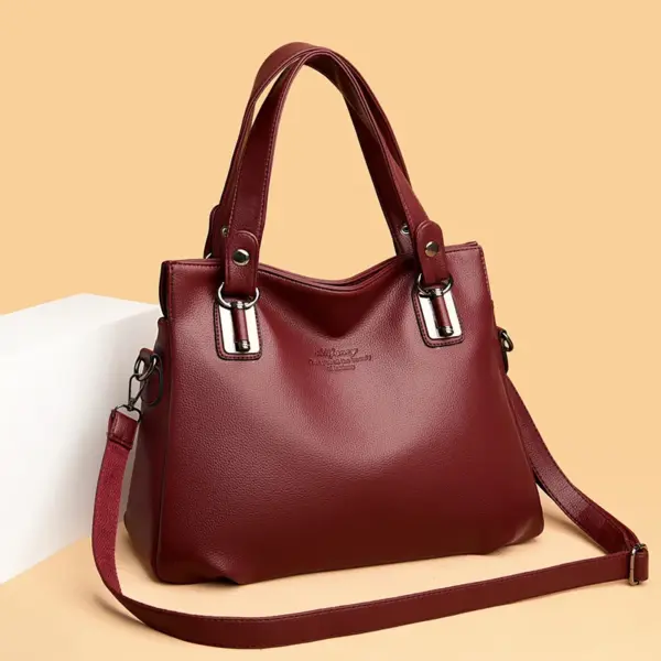 Soft leather women luxury tote bag - Image 13