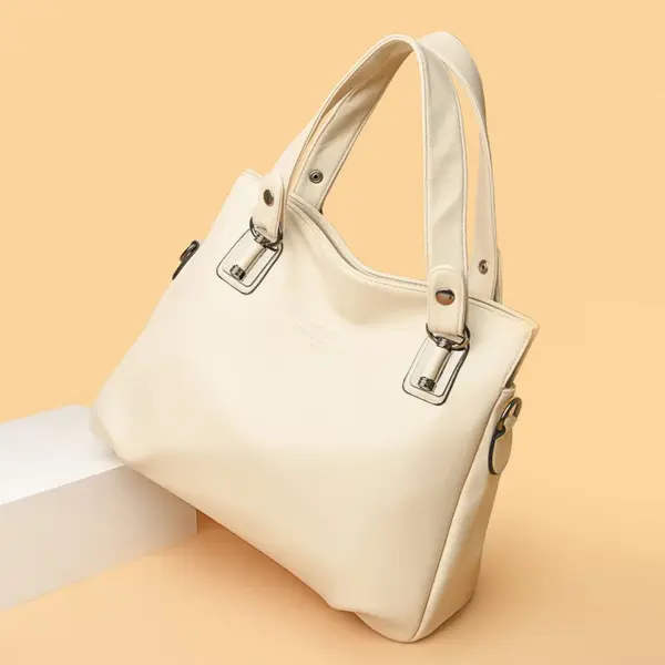 Soft leather women luxury tote bag - Image 16