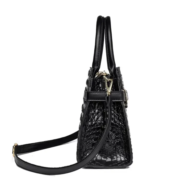 Vintage crocodile pattern all match tote bag - Image 2