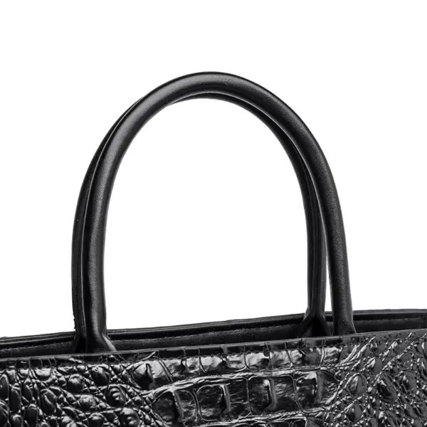 Vintage crocodile pattern all match tote bag - Image 4