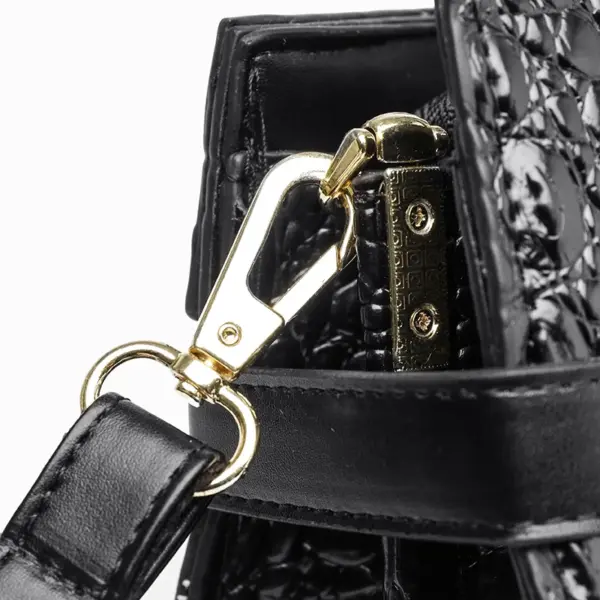 Vintage crocodile pattern all match tote bag - Image 7